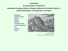 Tablet Screenshot of burgendaten.de